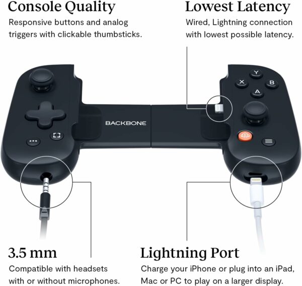 Gamepad/Control De Juegos Móviles Backbone One IOS Para Apple IPhone ...